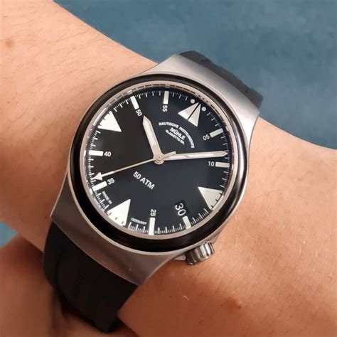 mühle-glashütte s.a.r. mission-timer titan|muhle glashütte titan watch.